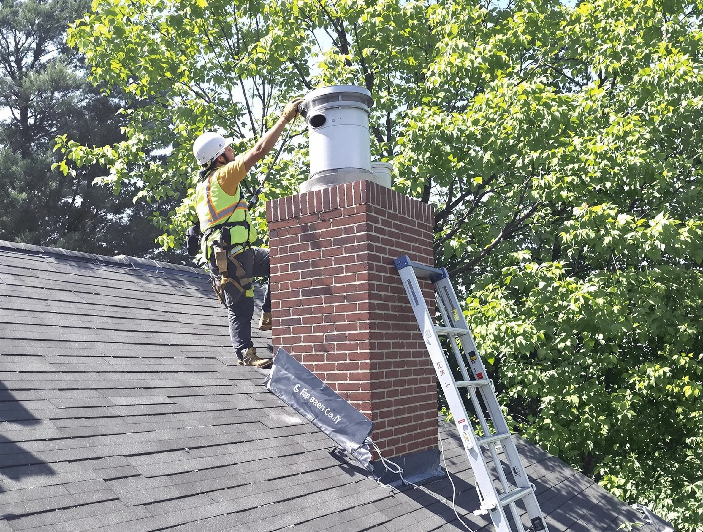 Chimney liner inspection by Portland Chimney Sweep in Portland, TN