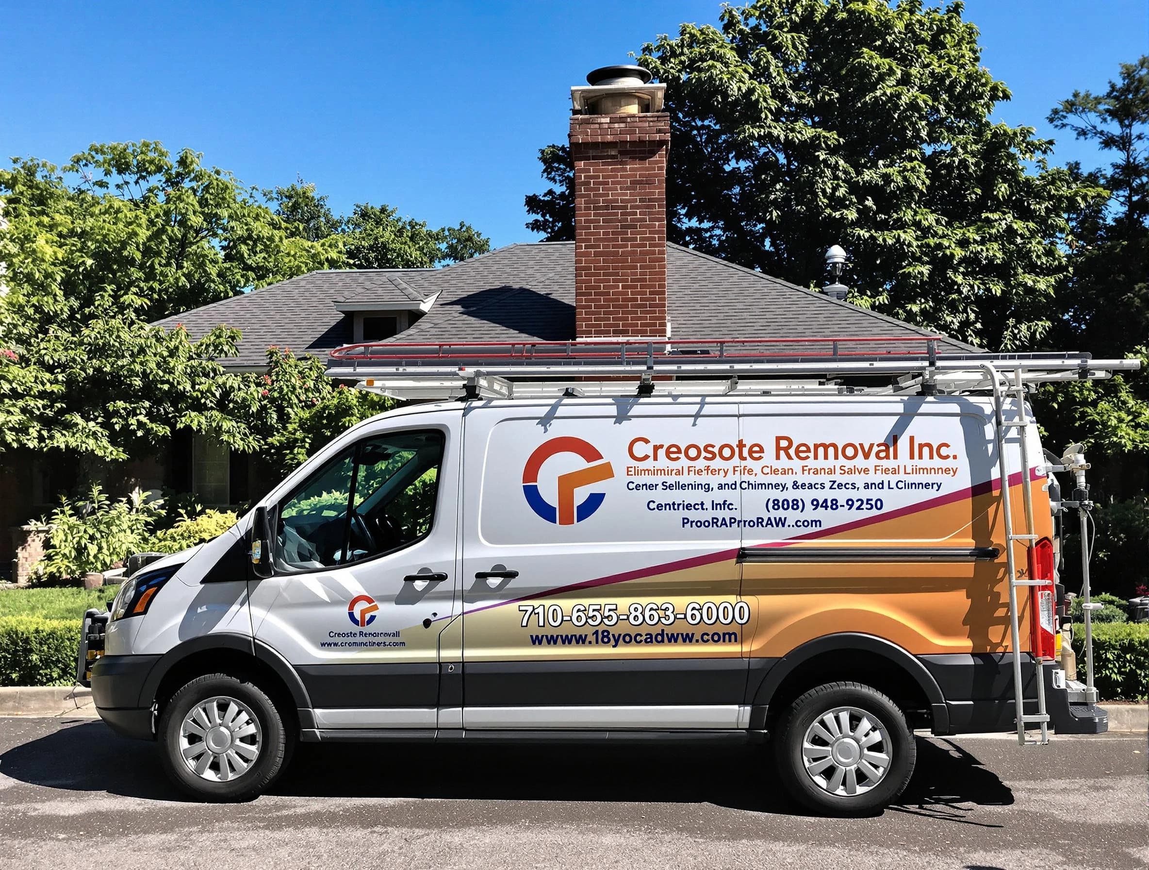 Portland Chimney Sweep technician removing creosote safely in Portland, TN