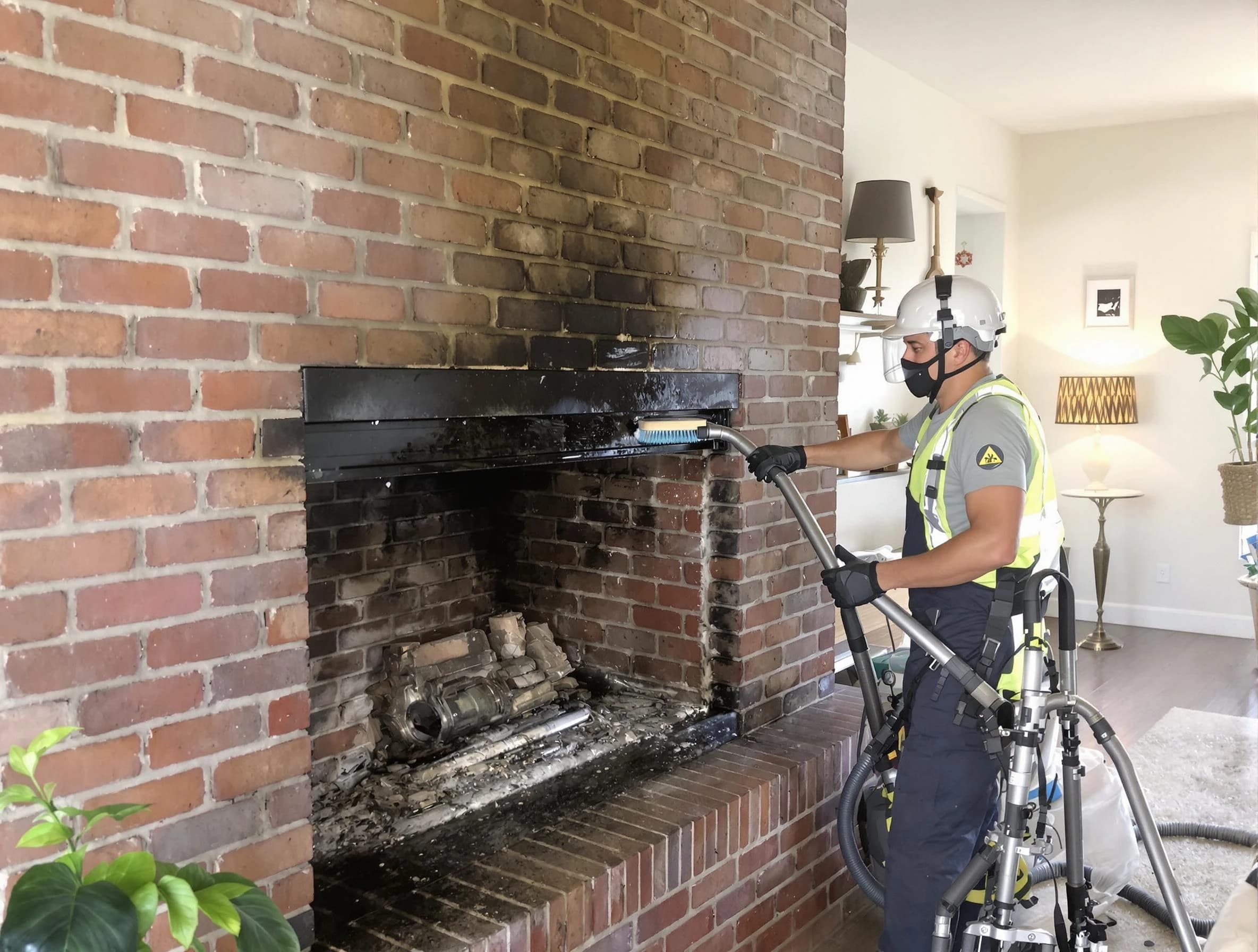 Portland Chimney Sweep providing fireplace cleaning services in Portland, TN