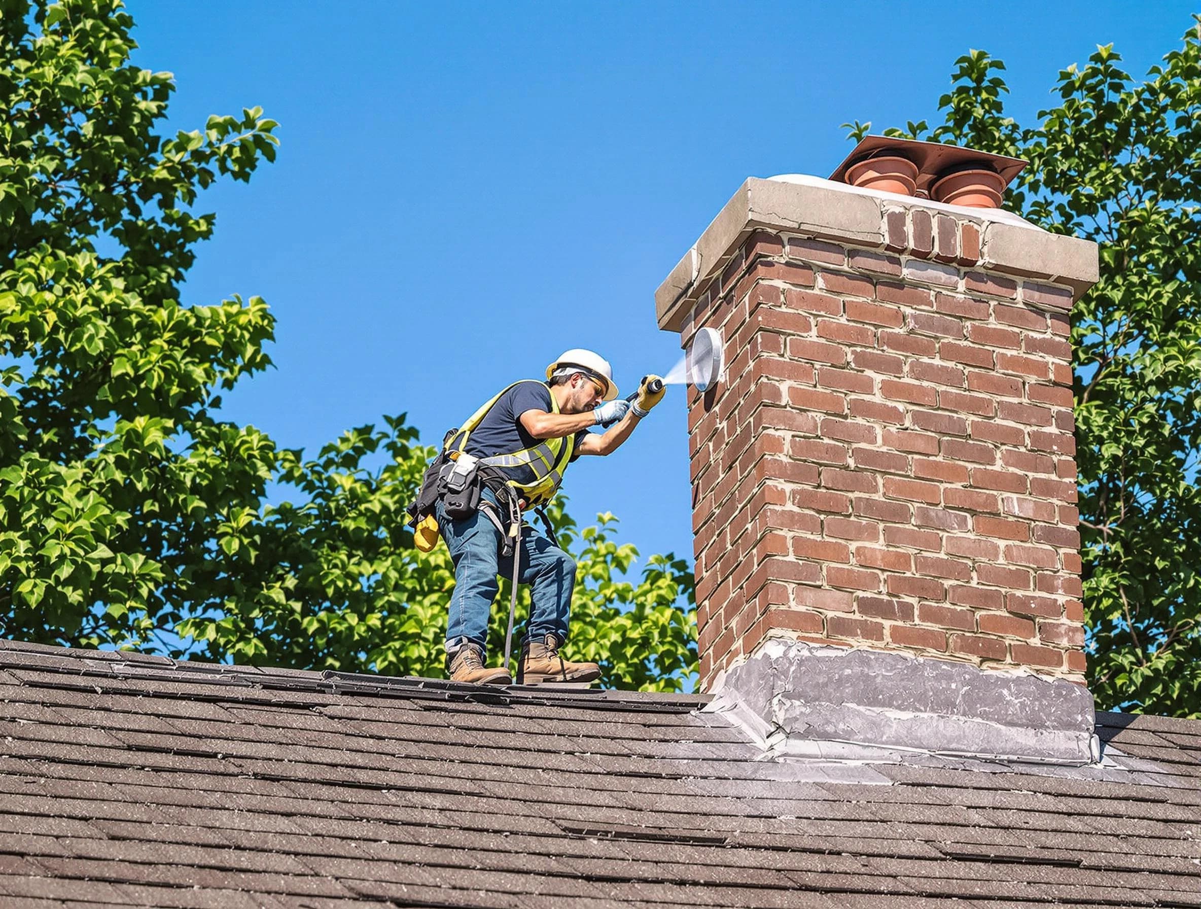 Portland Chimney Sweep performing an inspection with advanced tools in Portland, TN
