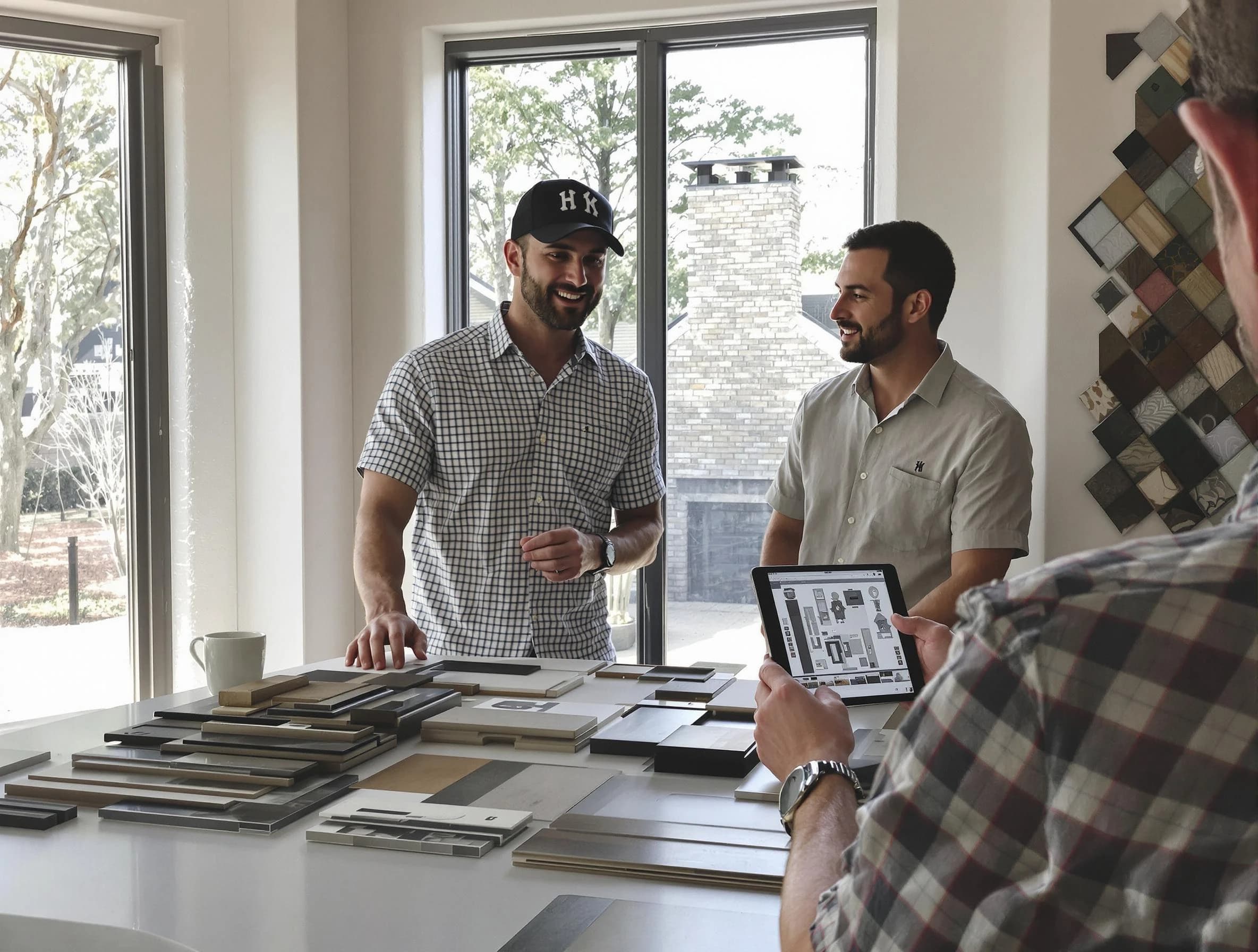 Portland Chimney Sweep remodeling a chimney and fireplace in Portland, TN