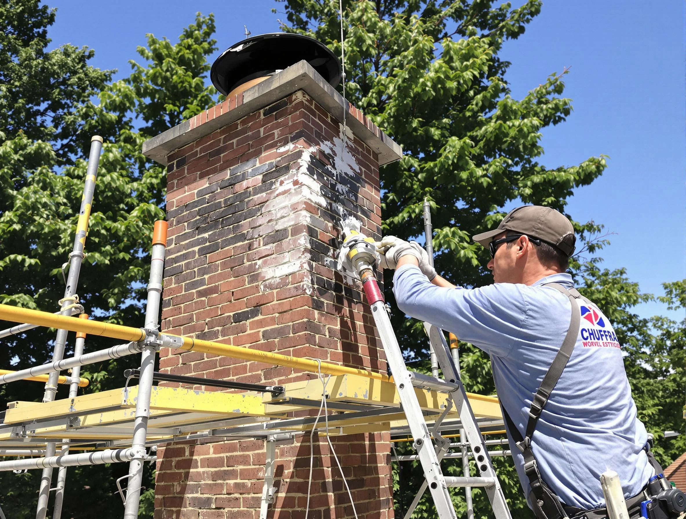 Structural chimney repair by Portland Chimney Sweep in Portland, TN
