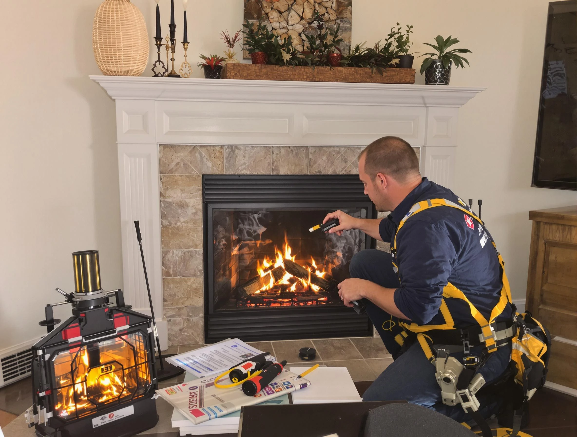 Safety-focused fireplace inspection by Portland Chimney Sweep in Portland, TN